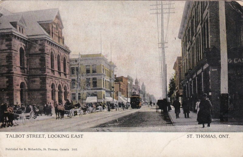 Canada Ontario St Thomas Talbot Street Looking East sk5691