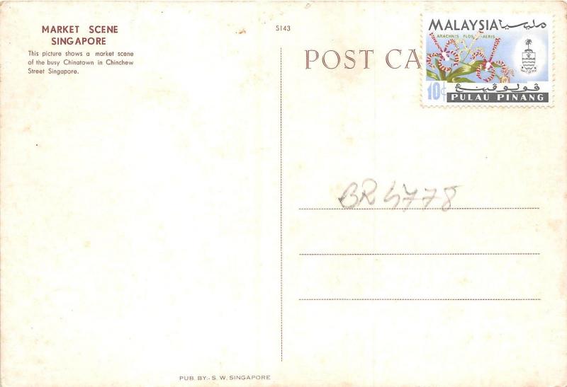 BR4778 Market Scene Singapore