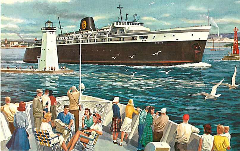 Chessie's Water Link between Ludington Michigan & Wisconsin, Train