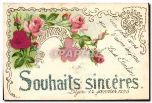 Old Postcard Fantasy Flowers