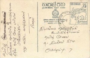 Entier Postal Stationery Postal Sri Lanka Ceylon Lion