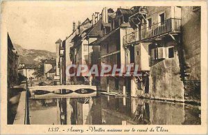 Postcard Old Annecy Old Houses on the Canal du Thiou
