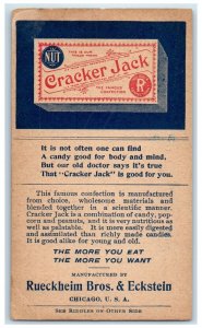 Nut Cracker Jack Riddles Rueckheim Bros. & Eckstein Chicago Advertising Postcard