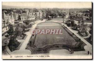 Cabourg Old Postcard Panorama and gardens