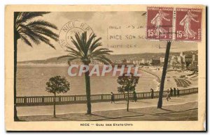Old Postcard Nice Quai des USA