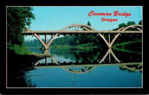 Oregon Caveman Bridge Over Rogue River At Grants Pass