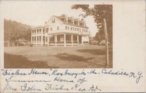 RPPC Postcard Friolece House Roxbury in Catskills New York NY