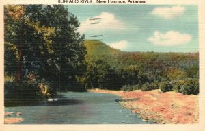 Vintage Postcard 1942 View of Buffalo River Near Harrison Arkansas AR