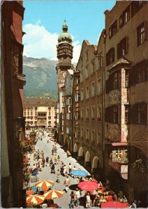 Postcard Austria Innsbruck - Old Town Herzong-Friedrich-Strasse
