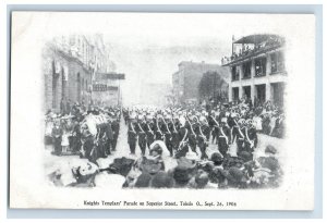 c1910 Knights Templars Parade, Toledo, Ohio. Postcard F184E