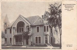 D56/ Heron Lake Minnesota Mn Postcard c1910 Southwestern Minnesota Hospital