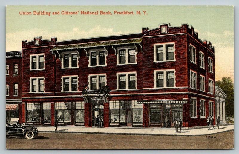 Frankfort NY~Union Building Stores~Citizens National Bank~Artist Conception~1912 