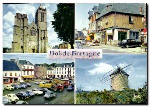 Postcard Modern Dol de Bretagne Cathedrale Saint Samson Old houses Chateaubri...