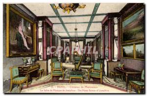 Old Postcard Rueil Malmaison Chateau Josephine's music room