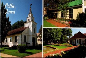 Iowa Pella Historical Village Multi View Scholte Church Wooden Shoe Makers Shop