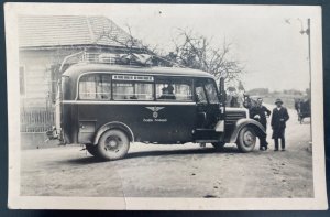 Mint Germany Real Picture Postcard RPPC Reichpost Post Office Mail Truck