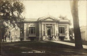 Lebanon NH Library c1910 Real Photo Postcard