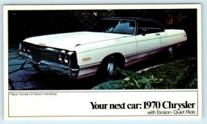 Car Advertising 1970 CHRYSLER NEW YORKER 2 Door Hardtop ~ Automobile Postcard