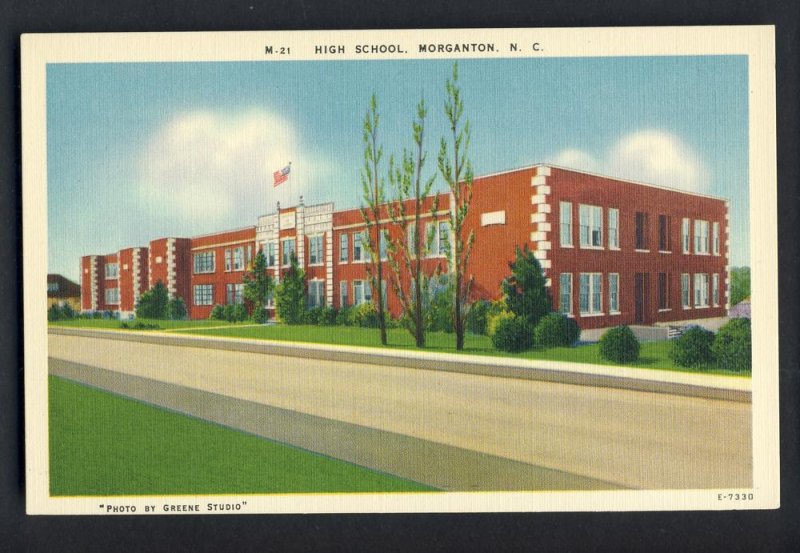 Morgantown, North Carolina/NC Postcard, High School