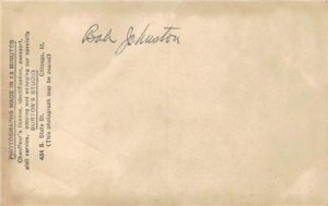 RPPC Bob Johnston Burton's Studio Portrait Chicago, IL c1920s Vintage Postcard