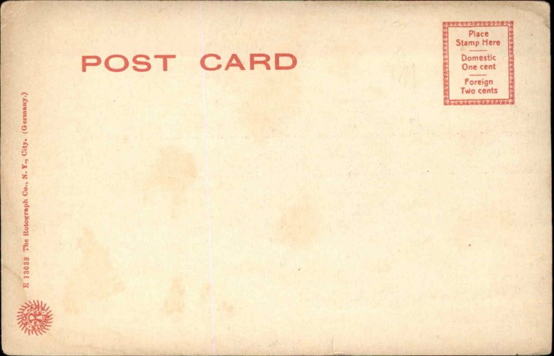 Augusta Georgia GA Post Office Rotograph c1900s-20s Postcard