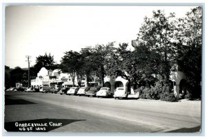 c1940s Knapp's Garage Cabins Route 101 View Garberville CA RPPC Photo Postcard