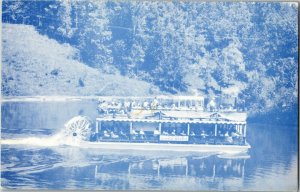 River Queen Boat Au Sable River Huron Nat'l Forest MI Vintage Postcard G25