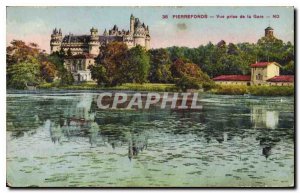 Old Postcard Pierrefonds View from the station
