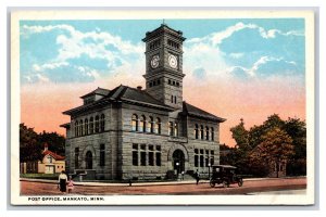 Post Office Building Mankato Minnesota MN UNP WB Postcard F21