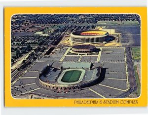 Postcard Aerial View of Stadium Complex Philadelphia Pennsylvania USA