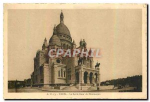 Old Postcard Paris Sacre Coeur in Montmartre