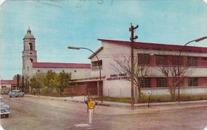 Mexico Agua Prieta Sonora School and Temple 1963