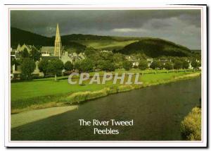 Modern Postcard The River Tweed in Peebles