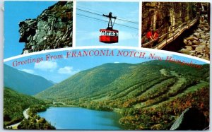 Postcard - Greetings From Franconia Notch - New Hampshire