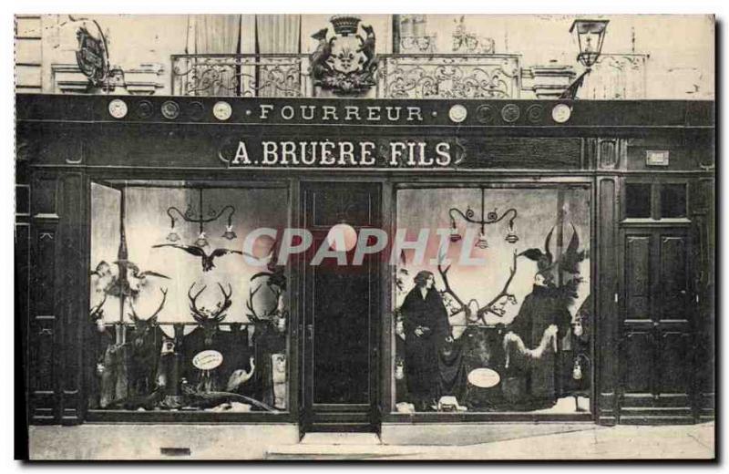 Postcard Old Son Furrier Bruere