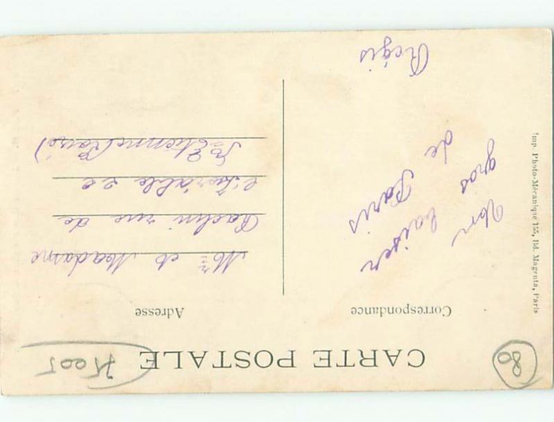 c1910 Postcard MONKEY EXHIBIT IN PARIS FRANCE AC3142