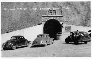 Bingham Canyon Utah Tunnel Entrance Real Photo Vintage Postcard AA71222