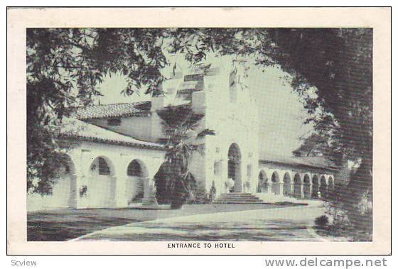 Exterior,Hotel Agua Caliente, Tijuana Hot Springs,Old Mexico,40-60s