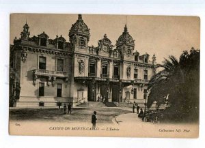 247707 MONACO Monte-Carlo Casino entree Vintage postcard