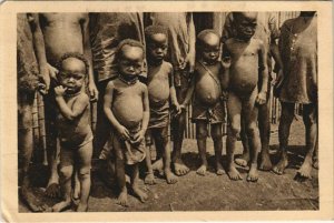 PC ETHNIC TYPES LAMBARENE ENFANTS GABON AFRICA (A23432) 