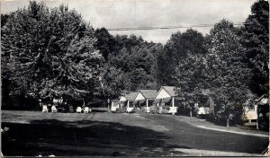 Postcard Hillside Cabins in Lake George, New York~3583