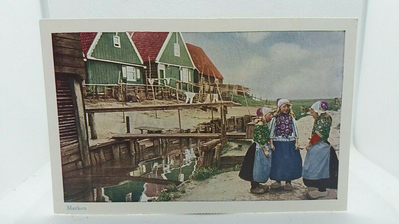 7 x Beautiful Vintage Postcards of Dutch Children in National Dress Job Lot Buy