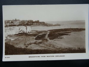 Kent BROADSTAIRS From Western Esplanade - Old RP Postcard by Kingsway