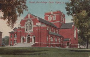 Postcard Chapel Coe College Cedar Rapids Iowa IA