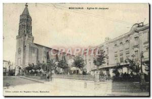 Postcard Montauban Old Church St Jacques