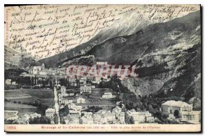 Old Postcard Briancon and Ste Catherine City the highest in Europe