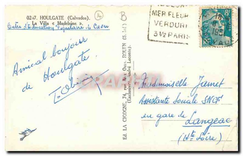 Modern Postcard Houlgate Calvados Villa Madeleine