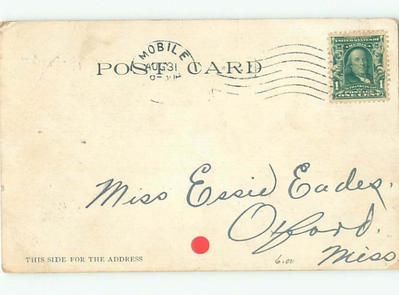 Pre-Linen RIDDLE POSTCARD - JILTED LOVER & ROMANTIC COUPLE AC4296