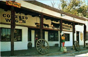 Covered Wagon Old Albuquerque New Mexico Postcard