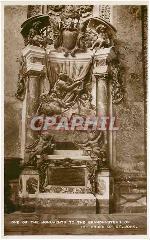  Vintage Postcard One of the Monument to the Grandmasters of the order of St Joh